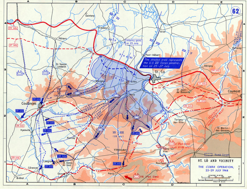 4700 Tonnen Bomben ebneten den Alliierten in Operation „Cobra“ den Weg